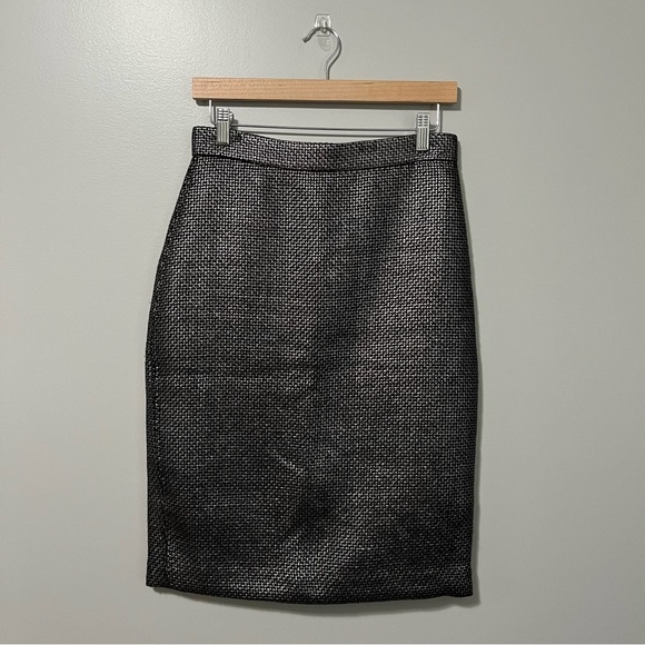 Banana Republic Metallic Jacquard Pencil Skirt - Picture 3 of 10
